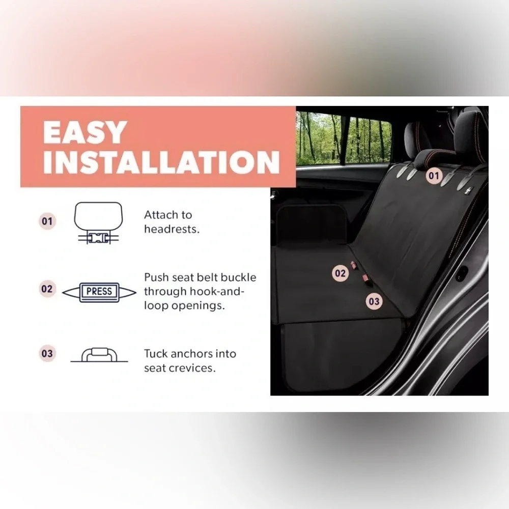 CAR SEAT COVER DOG CAT PROTECTOR 3 WAY USE CARS SUV WATERPROOF NO SCRATCH